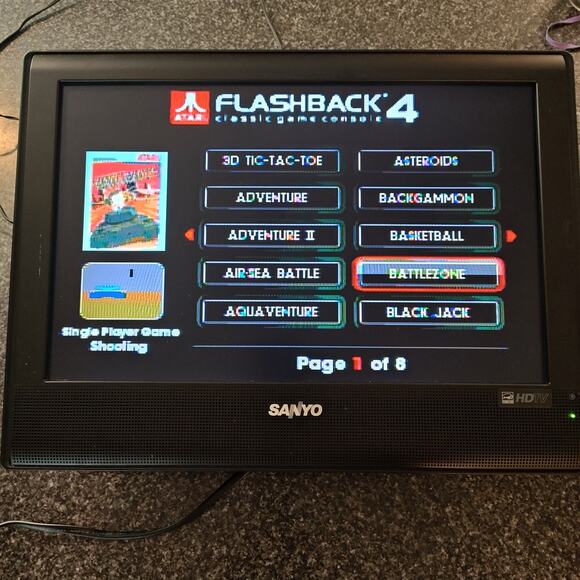 ATARI Flashback 4 Game Console One Wireless Controller No Power Cord. Tested. - Picture 8 of 15